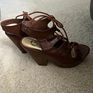 Brown Guess wedges